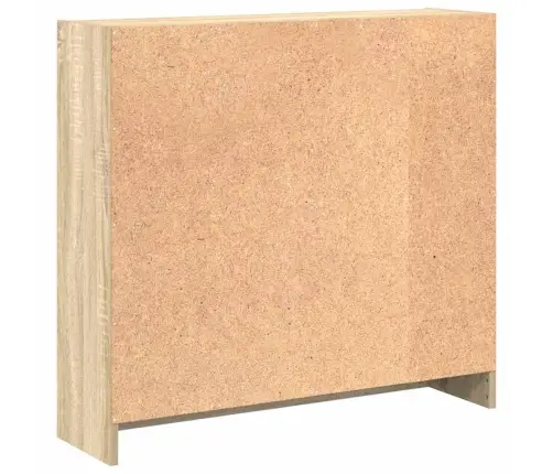 Knygų Spinta, Sonoma Ąžuolo, 80X24X75cm Apdirbta Mediena