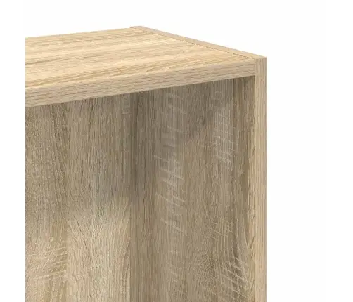 Knygų Spinta, Sonoma Ąžuolo, 80X24X75cm Apdirbta Mediena