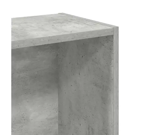 Grāmatplaukts, Betona Pelēks, 80X24X75 Cm, Inženierijas Koks Vidaxl