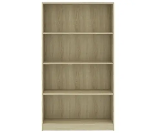 4-Korruseline Raamaturiiul Sonoma Tamm 80X24X142 Tehispuit