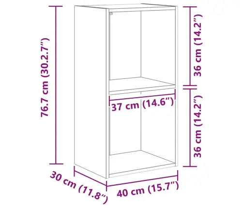 Raamaturiiul, Valge, 40X30X76,5 cm Tehispuit
