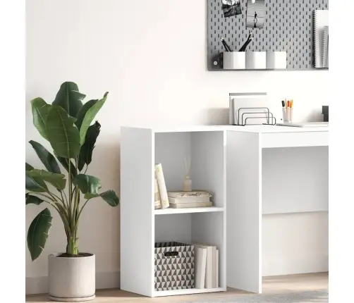 Raamaturiiul, Valge, 40X30X76,5 cm Tehispuit