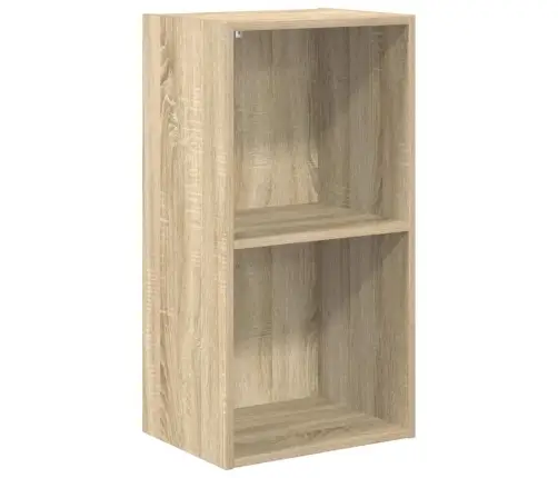 2 Korrusega Riiul Sonoma Tamm 40 X 30 X 76,5 Cm Tehispuit