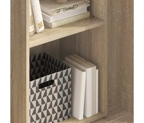 2 Korrusega Riiul Sonoma Tamm 40 X 30 X 76,5 Cm Tehispuit