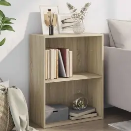 2 Korrusega Riiul Sonoma Tamm 60X30X76,5 Cm Puitlaastplaat