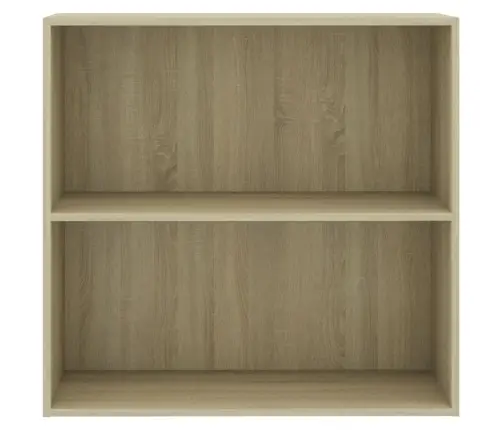 Spintelė Knygoms, 2 Lentynos, Ąžuolo, 80X30X76,5cm Mediena