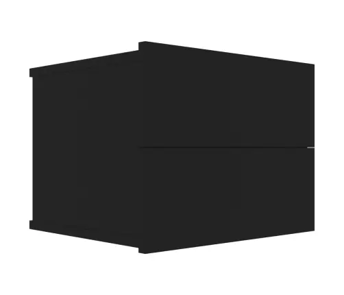 Naktsskapītis, Melns, 40X30X30 Cm, Inženierijas Koks Vidaxl