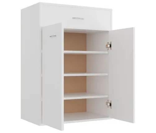 Apavu Skapis, Balts, 60X35X84 Cm, Inženierijas Koks Vidaxl