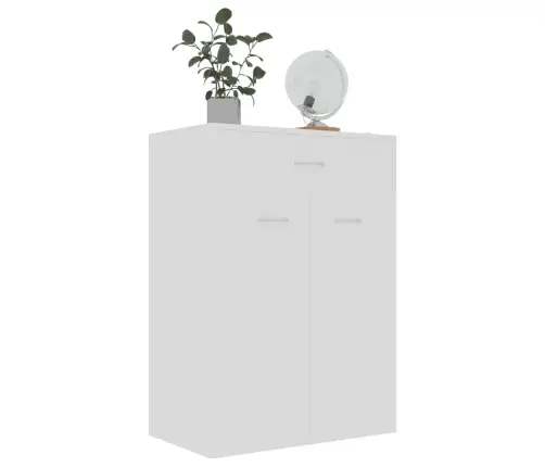 Apavu Skapis, Balts, 60X35X84 Cm, Inženierijas Koks Vidaxl