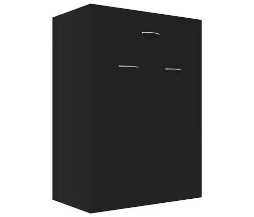 Spintelė Batams, Juodos Spalvos, 60X35X84cm Apdirbta Mediena