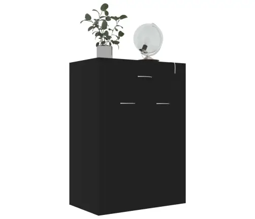 Spintelė Batams, Juodos Spalvos, 60X35X84cm Apdirbta Mediena
