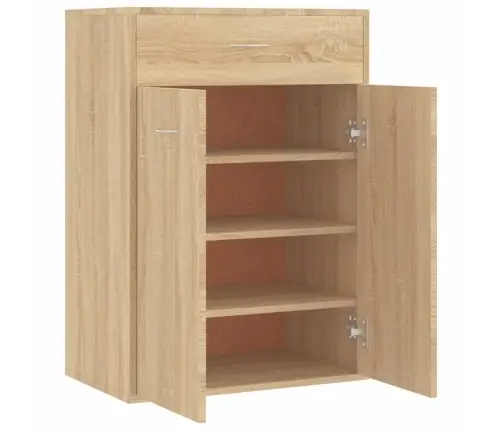 Spintelė Batams, Sonoma Ąžuolo, 60X35X84cm Apdirbta Mediena