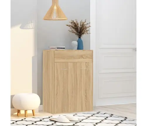 Spintelė Batams, Sonoma Ąžuolo, 60X35X84cm Apdirbta Mediena