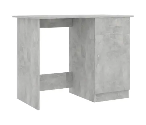 Rakstāmgalds, Betona Pelēks, 100X50X76 Cm, Inženierijas Koks Vidaxl