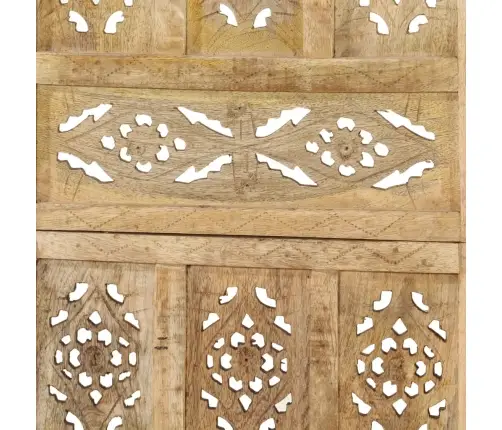 Kambario Pertvara, 5 Dalių, 200X165cm Mango Masyvas, Raižyta