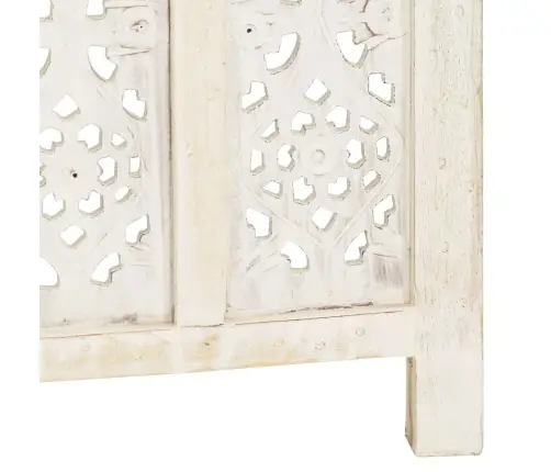 3 Paneeliga Sirm, Valge, 120 X 165 cm Toekas Mangopuit