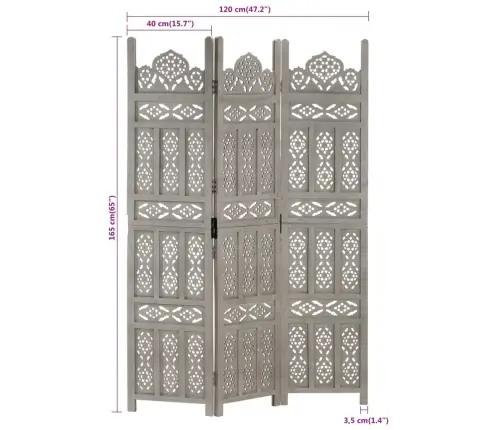 3 Paneeliga Sirm, Hall, 120 X 165 cm Toekas Mangopuit