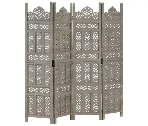 Kambario Pertvara, 4 Dalių, Pilka, 160X165cm Mango Masyvas