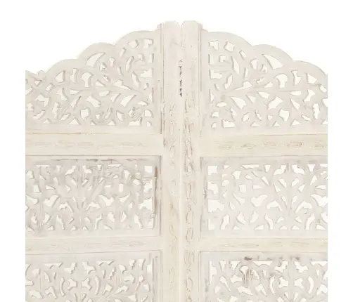 Kambario Pertvara, 4 Dalių, Balta, 160X165cm Mango Masyvas