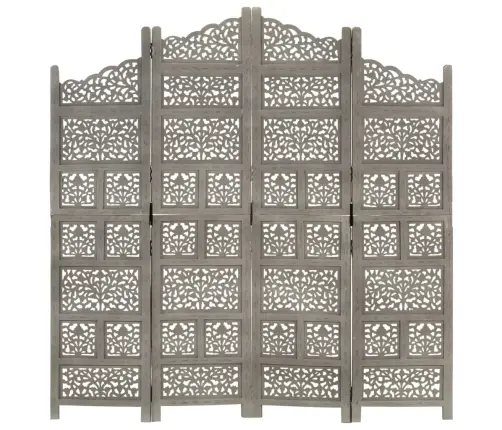 Kambario Pertvara, 4 Dalių, Pilka, 160X165cm Mango Masyvas