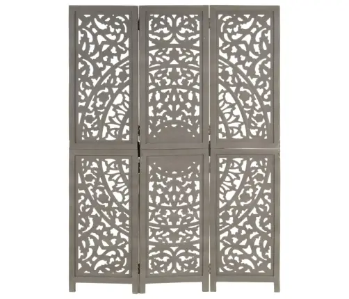 Kambario Pertvara, 3 Dalių, Pilka, 120X165cm Mango Masyvas