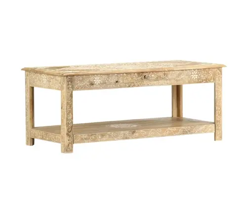 Kavos Staliukas, 110X50X45cm Mango Masyvas, Dažytas Rankomis