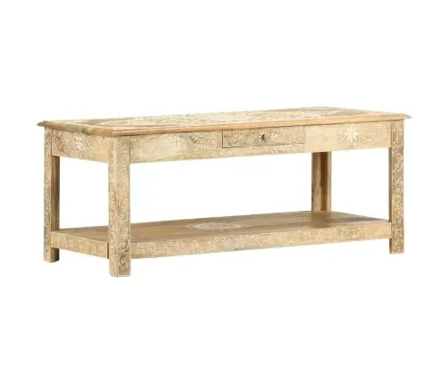 Kavos Staliukas, 110X50X45cm Mango Masyvas, Dažytas Rankomis