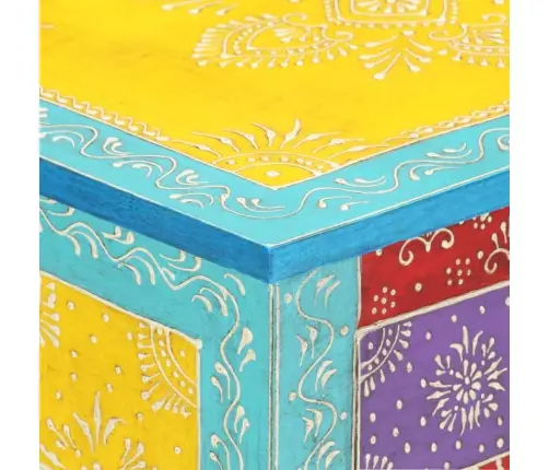 Naktsskapītis, 40X30X50 Cm, Apgleznots, Mango Masīvkoks Vidaxl