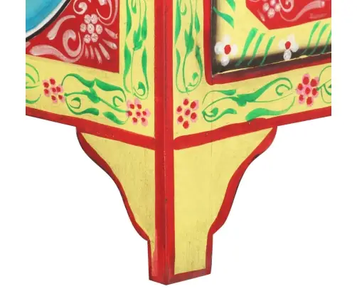 Naktinė Spintelė, 40X30X50cm Mango Masyvas, Dažyta Rankomis