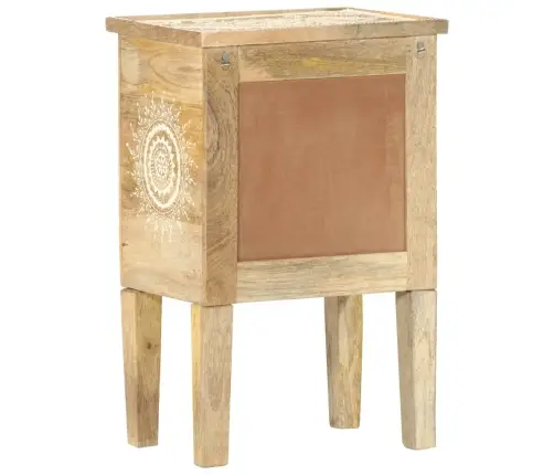 Naktsskapītis, 40X30X60 Cm, Apgleznots, Mango Masīvkoks Vidaxl