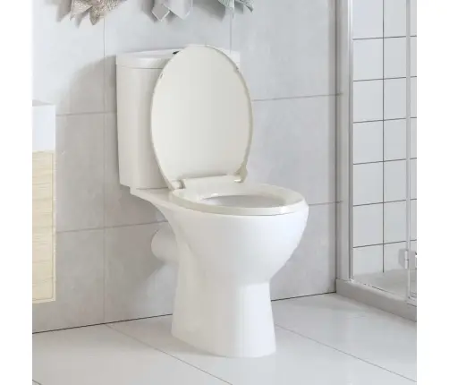 Tualetes Poda Vāks, Lēnās Aizvēršanas Funkcija, Gaiši Pelēks Vidaxl