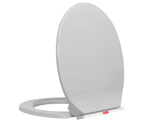 Tualetes Poda Sēdeklis, Lēnās Aizvēršanas Funkcija, Pelēks Vidaxl