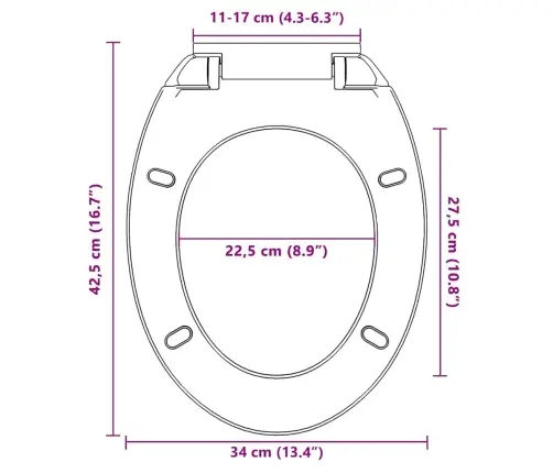 Klozeto Sėdynė Su Soft-Close Mechanizmu, Pilka, Ovali
