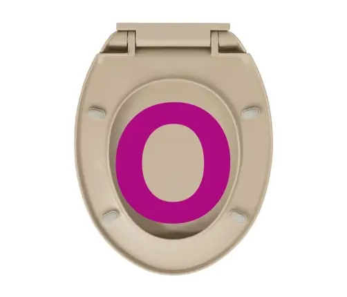 Klozeto Sėdynė Su Soft-Close Mechanizmu, Smėlio Spalvos, Ovali Klozeto Sėdynė Su Soft-Close Mechanizmu, Smėlio Spalvos, Ovali