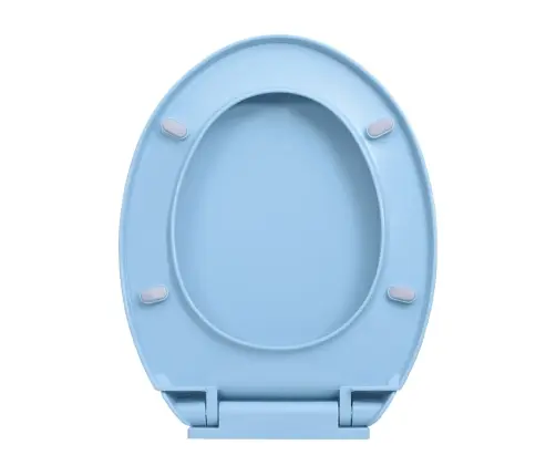 Klozeto Sėdynė Su Soft-Close Mechanizmu, Mėlyna, Ovali