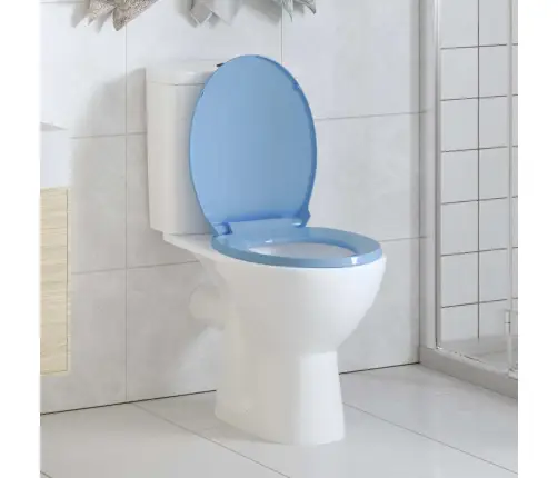 Vaikselt Suletav Prill-Laud, Kiirkinnitusega, Sinine, Ovaalne