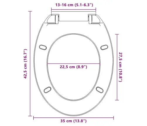 Vaikselt Suletav Prill-Laud, Roheline, Ovaalne