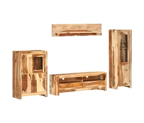 Tv Komplektas Su Stalčių Ruda 120 X 30 X 39 Cm Medis