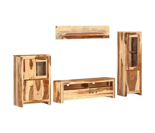 Tv Komplektas Su Stalčių Ruda 120 X 30 X 39 Cm Medis