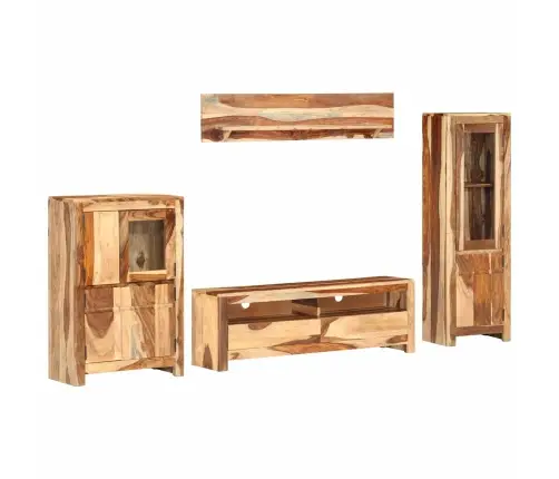 Tv Komplektas Su Stalčių Ruda 120 X 30 X 39 Cm Medis