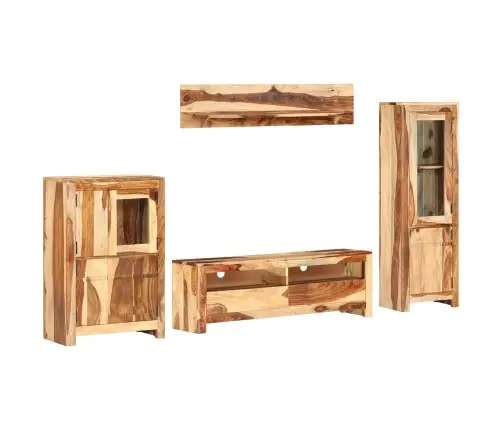 Tv Komplektas Su Stalčių Ruda 120 X 30 X 39 Cm Medis