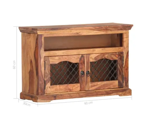 Tv Skapītis, 90X30X60 Cm, Masīvs Rožkoks Vidaxl