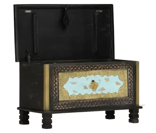 Hoiukast, Must, 80 X 40 X 45 cm Mangopuit