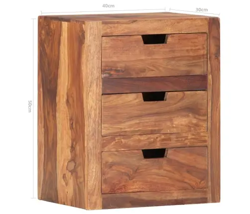 Naktsskapītis, 40X30X50 Cm, Masīvs Rožkoks Vidaxl