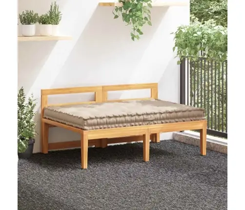 Palešu Dīvānu Spilvens, Bēšs, 120X80X10 Cm, Kokvilna Vidaxl