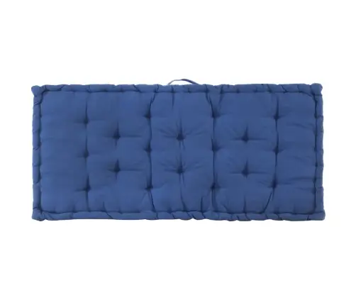 Paletės/Grindų Pagalvėlė, Šviesi Mėlyna, 120X80X10cm Medvilnė