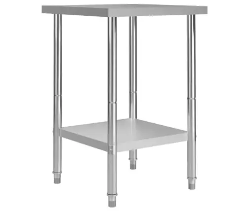 Virtuves Darba Galds, 60X60X85 Cm, Nerūsējošs Tērauds Vidaxl