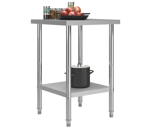 Virtuves Darba Galds, 60X60X85 Cm, Nerūsējošs Tērauds Vidaxl