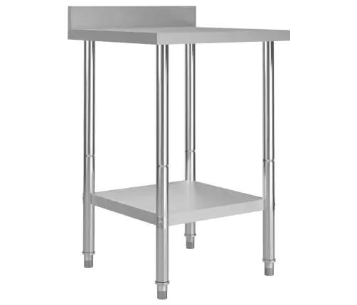 Virtuvės Darbastalis Su Sienele, 60X60X93cm Plienas