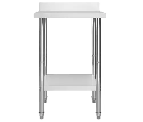 Virtuvės Darbastalis Su Sienele, 60X60X93cm Plienas